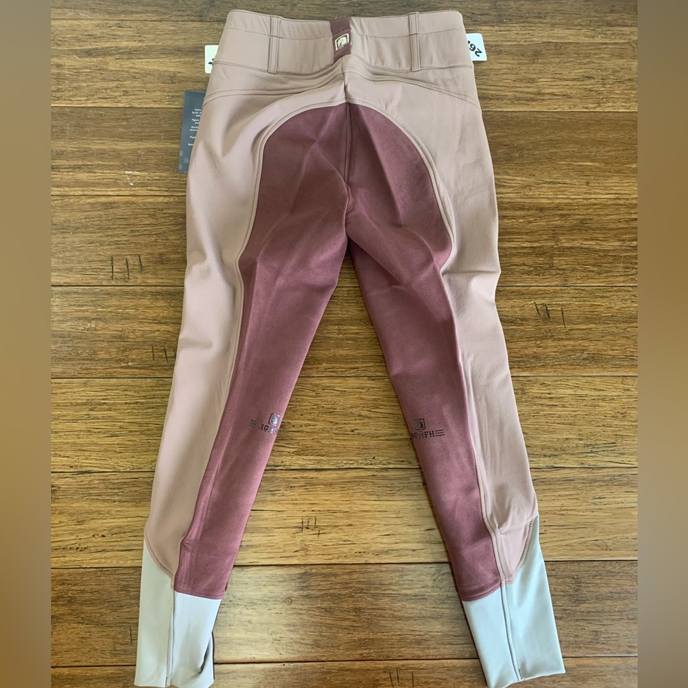 Romfh Champion Full Seat Breeches 26R Cowboy Pink Ruby 3 Button/Hook NWT - Picture 3 of 12